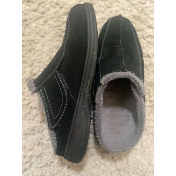 Orthofeet Men's Orthopedic Clog Slippers Black Asheville Casual Slip-On - Picture 4 of 8